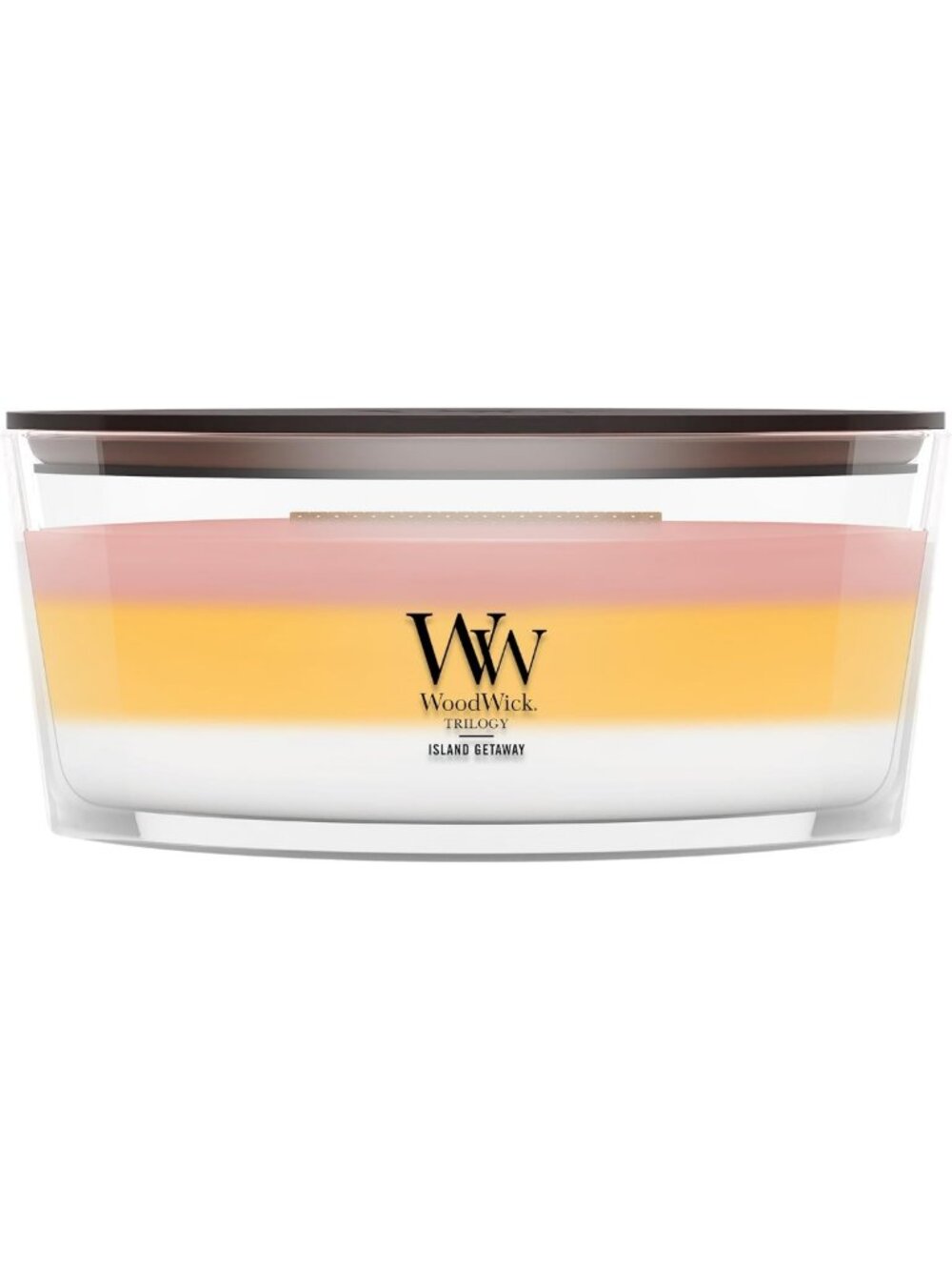 Trilogy Candle Set for Men & Women - 16 oz Ellipse, Crackling Wick, Island